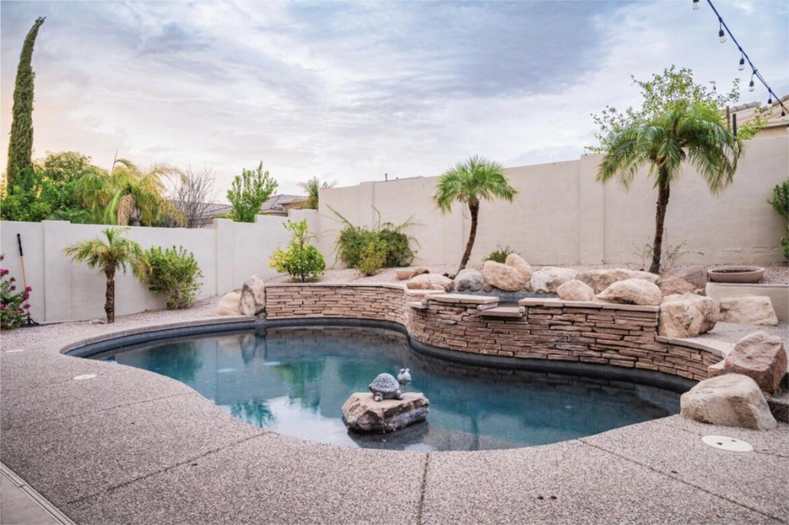 Starla's private swimming pool